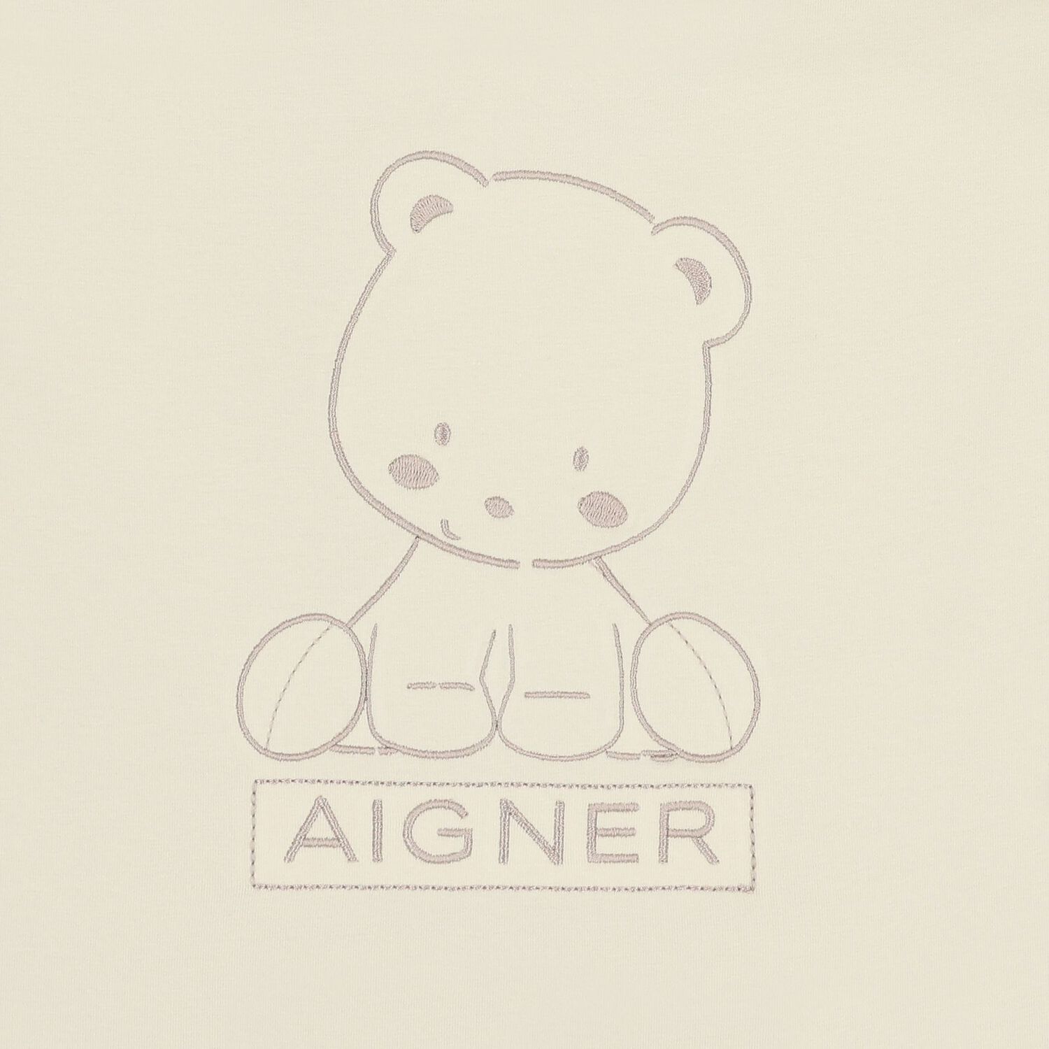 Beige & White Teddy Bear Baby Nest, 1, hi-res