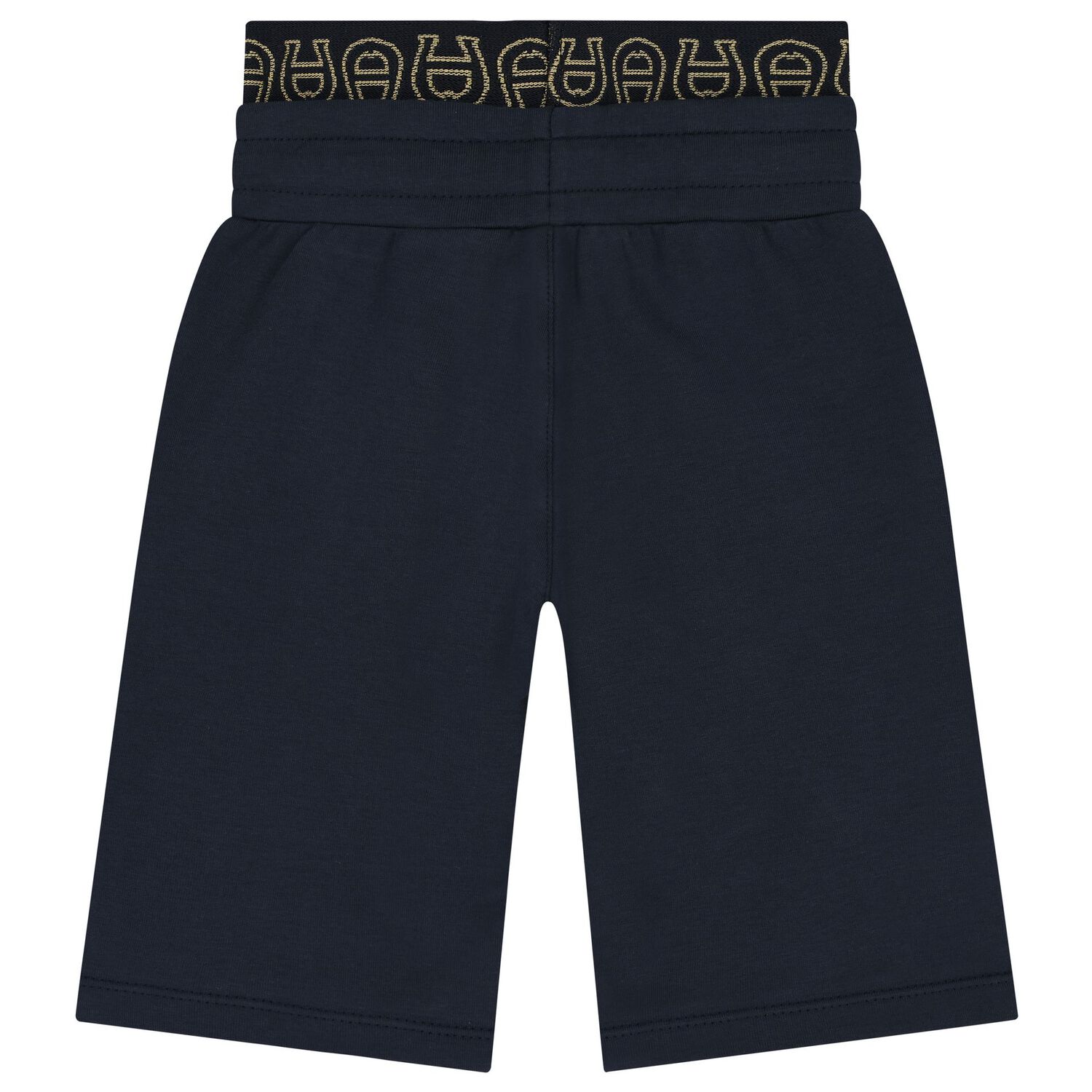 Younger Boys Navy Blue Logo Shorts, 1, hi-res