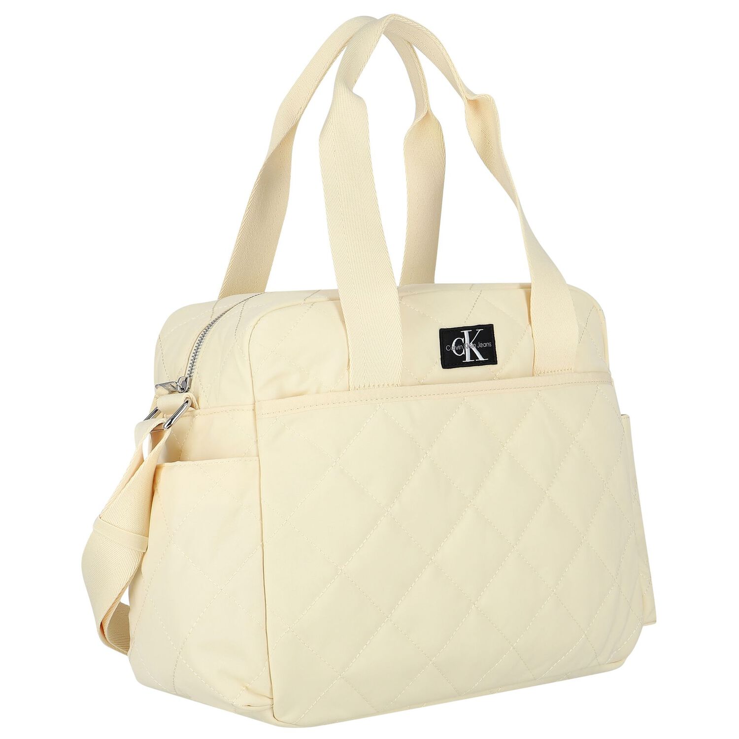 Beige Logo Baby Changing Bag, 1, hi-res