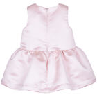 Baby Girls Pink Satin Dress, 1, hi-res