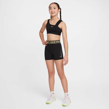 Girls Black Nike Pro Shorts