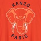 Girls Red Elephant Logo Dress, 3, hi-res