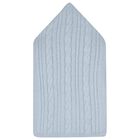 Baby Boys Blue & Ivory Cable Knit Nest, 3, hi-res