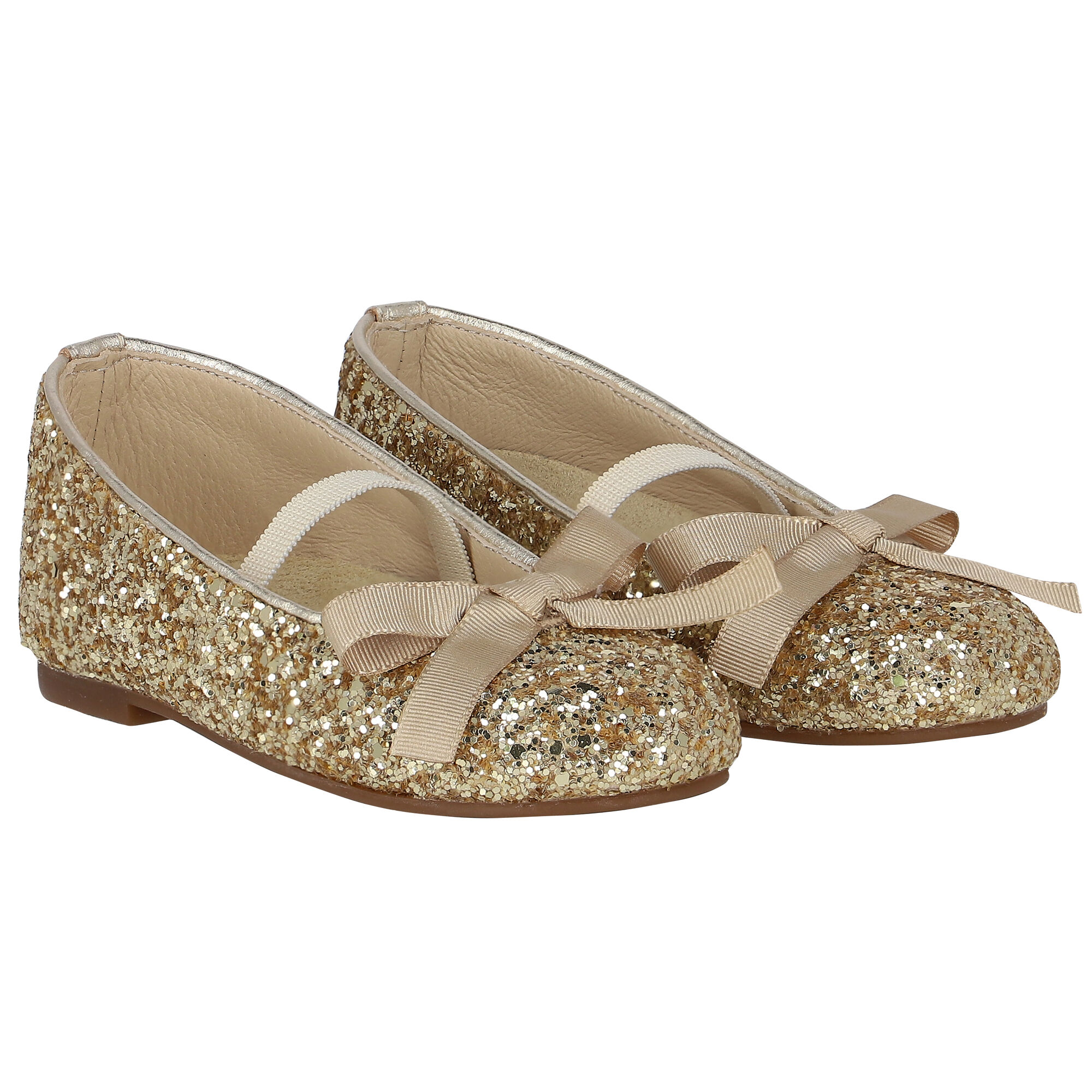 Gold sparkling shoes on sale