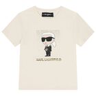 Girls Ivory Ikonik T-Shirt, 1, hi-res