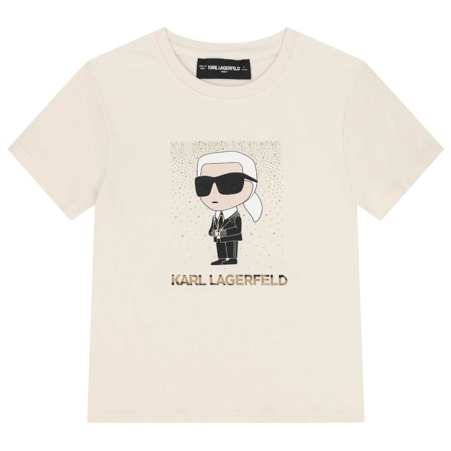 Girls Ivory Ikonik T-Shirt, 1, hi-res