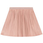 Girls Pink Pleated Skirt, 3, hi-res