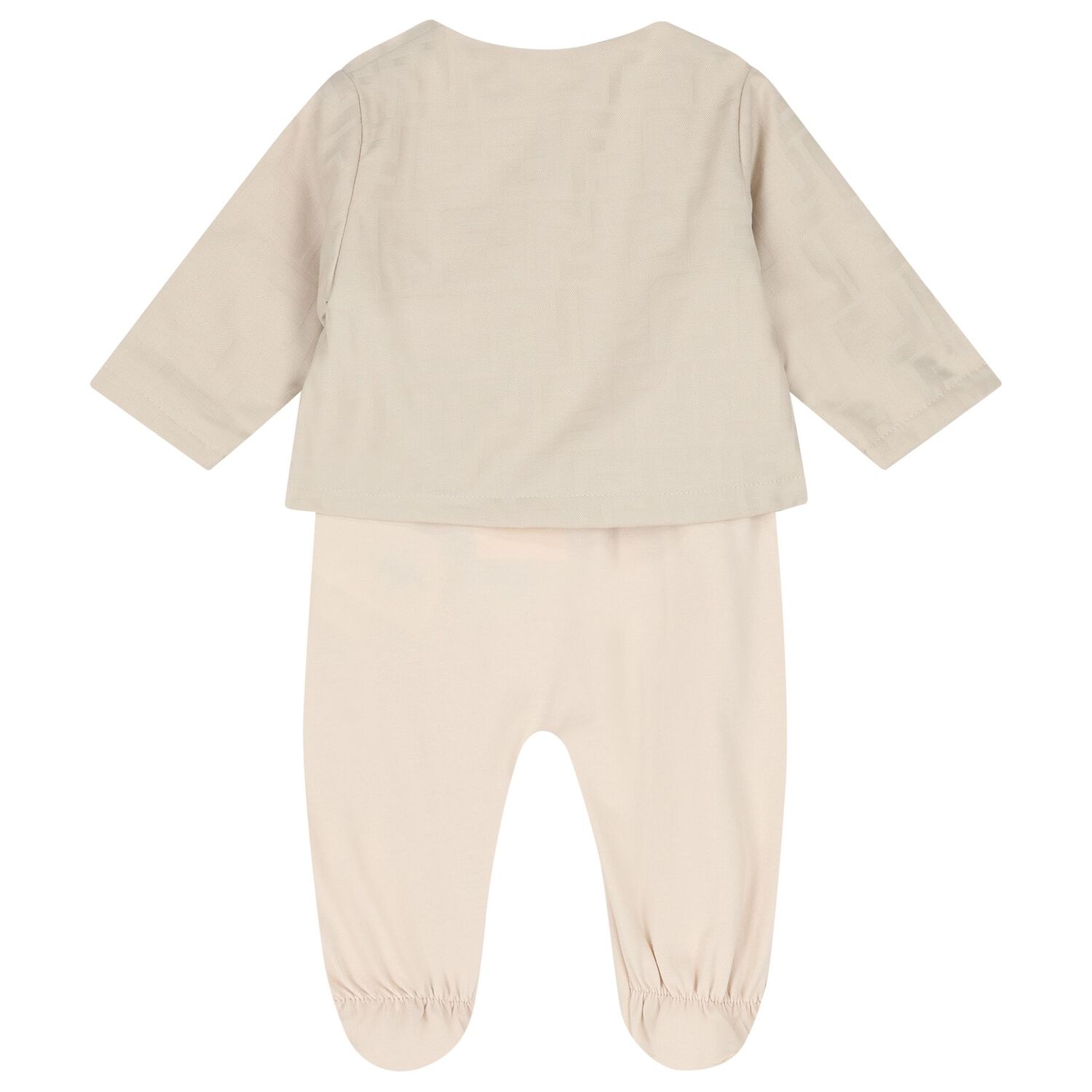 Beige Logo Babygrow Gift Set, 1, hi-res