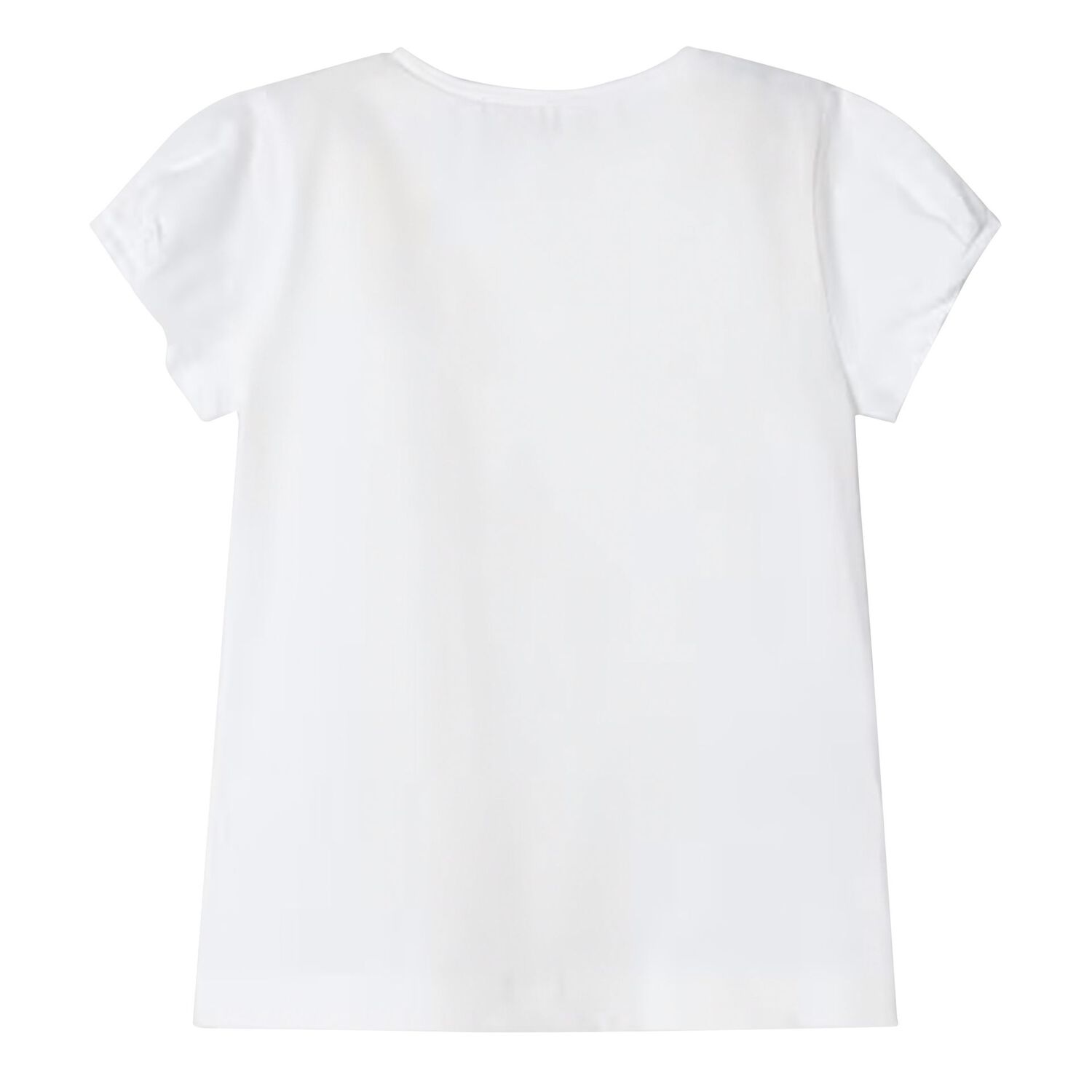 Girls White T-Shirt, 1, hi-res