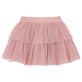 Girls Pink Tulle Skirt