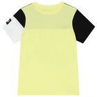 Boys Yellow, White & Black Logo T-Shirt, 1, hi-res
