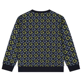 Boys Navy Blue Logo Sweatshirt