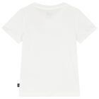 Girls White Logo T-Shirt, 3, hi-res