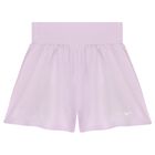 Girls Lilac Logo Shorts, 1, hi-res