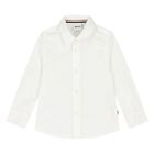 Younger Boys White Logo Shirt, 1, hi-res