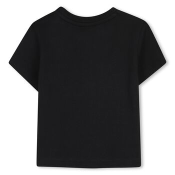Younger Boys Black Logo T-Shirt