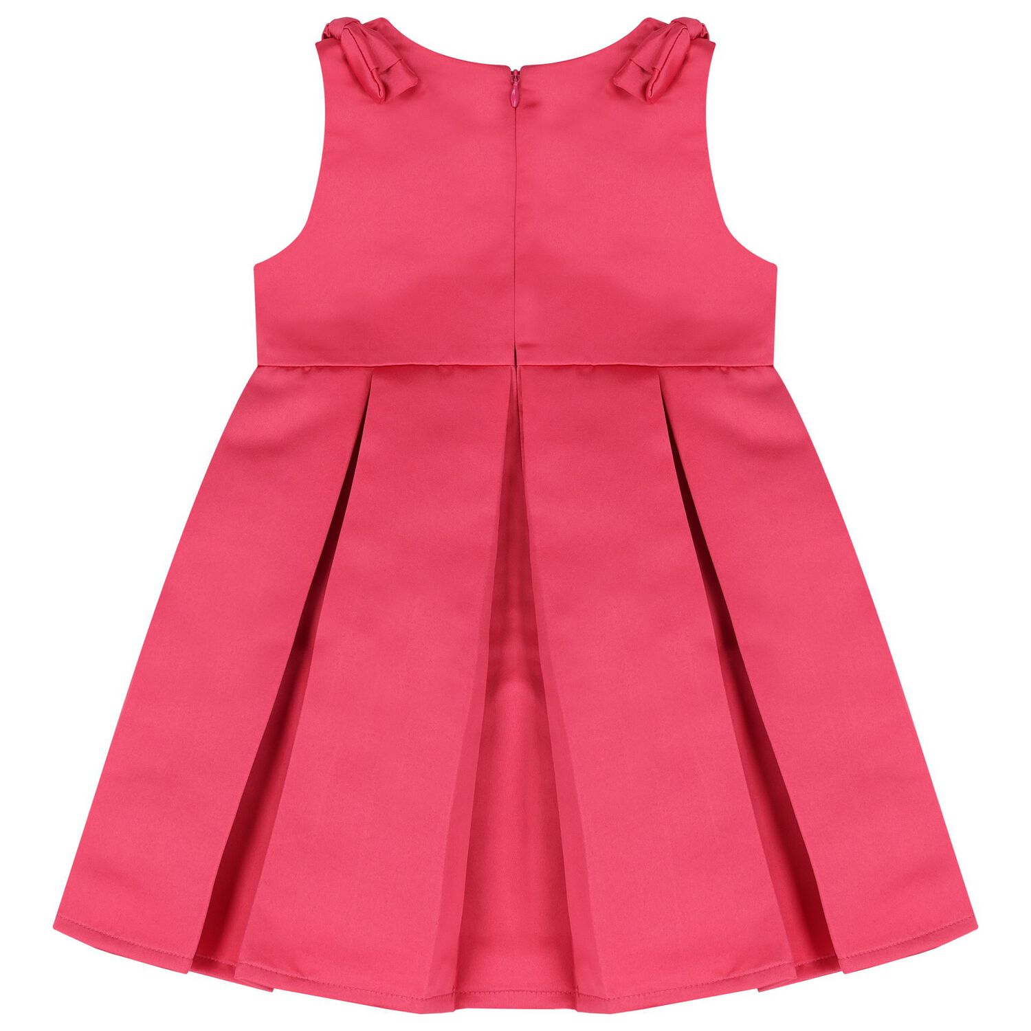 Younger Girls Pink Satin Dress Set, 2, hi-res image number null