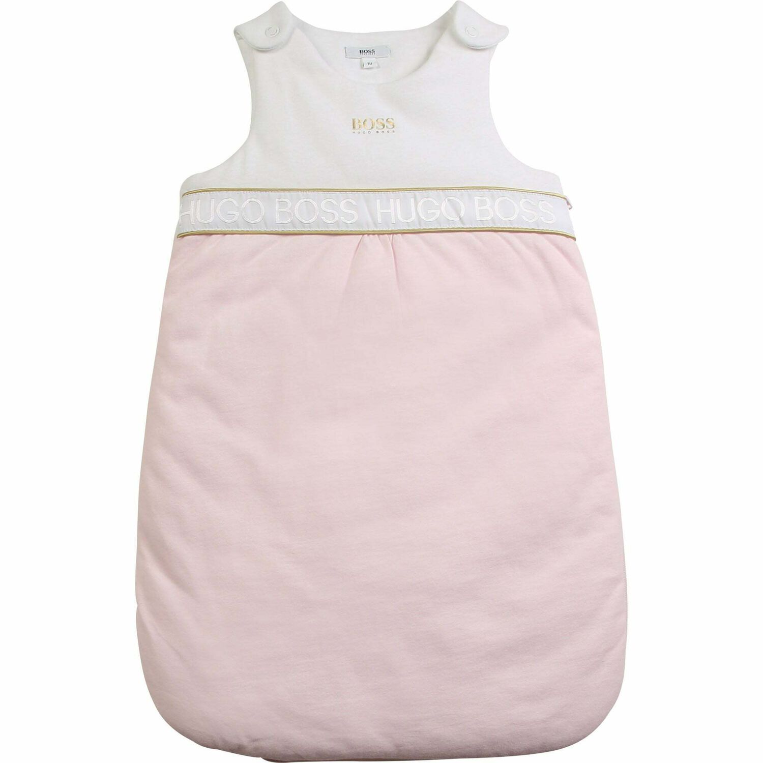 "Baby Girls White, Pink & Gold Sleeping Bag", 1, hi-res