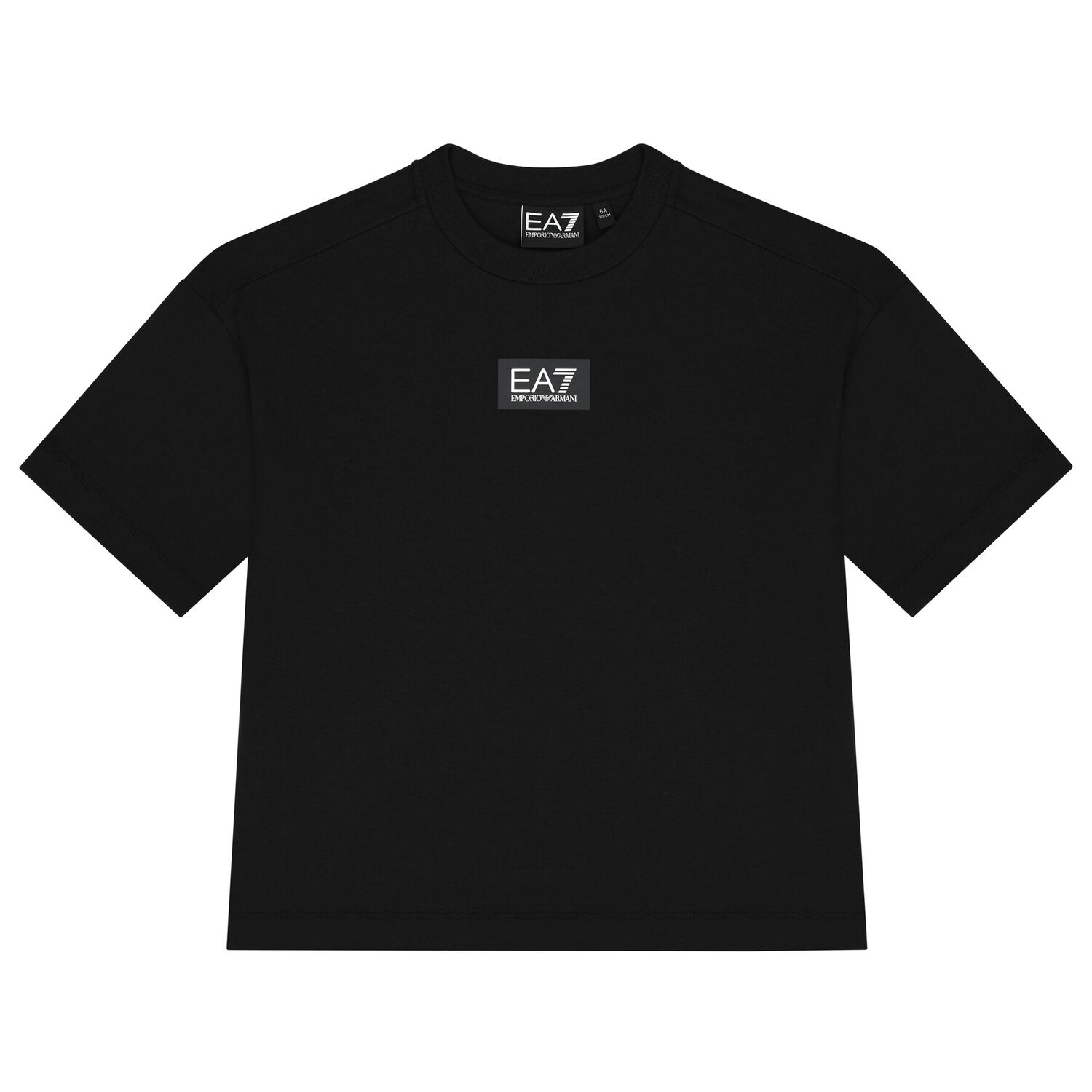 Boys Black Logo Oversized T-Shirt, 2, hi-res