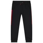 Boys Red, Grey & Black 3 Piece Tracksuit Set, 2, hi-res