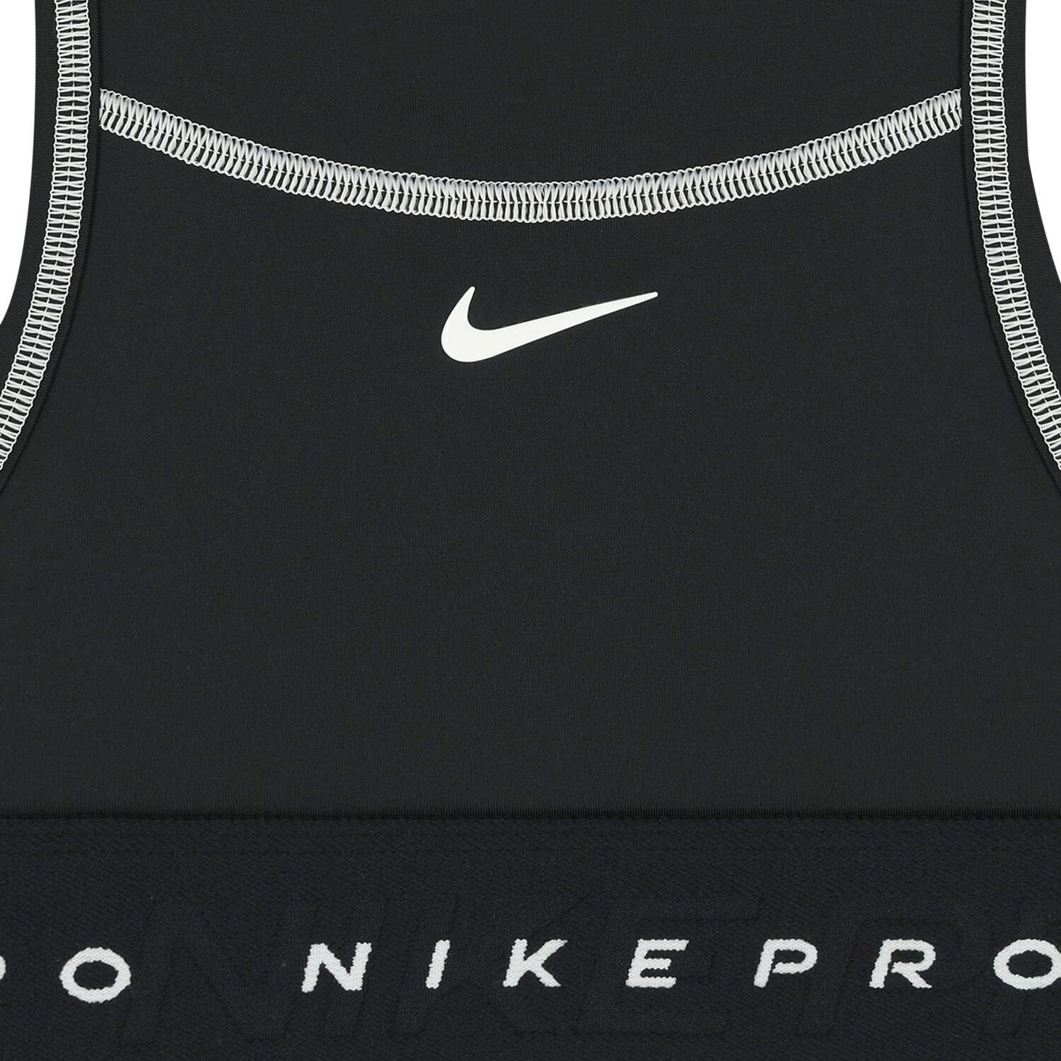 Girls Black Logo Bra Top, 1, hi-res