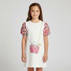 Girls Ivory Crossbody Bag Dress, 1, hi-res