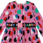 Girls Pink Dots Dress, 1, hi-res