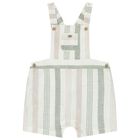 Baby Boys Striped Dungaree & T-Shirt Set, 2, hi-res