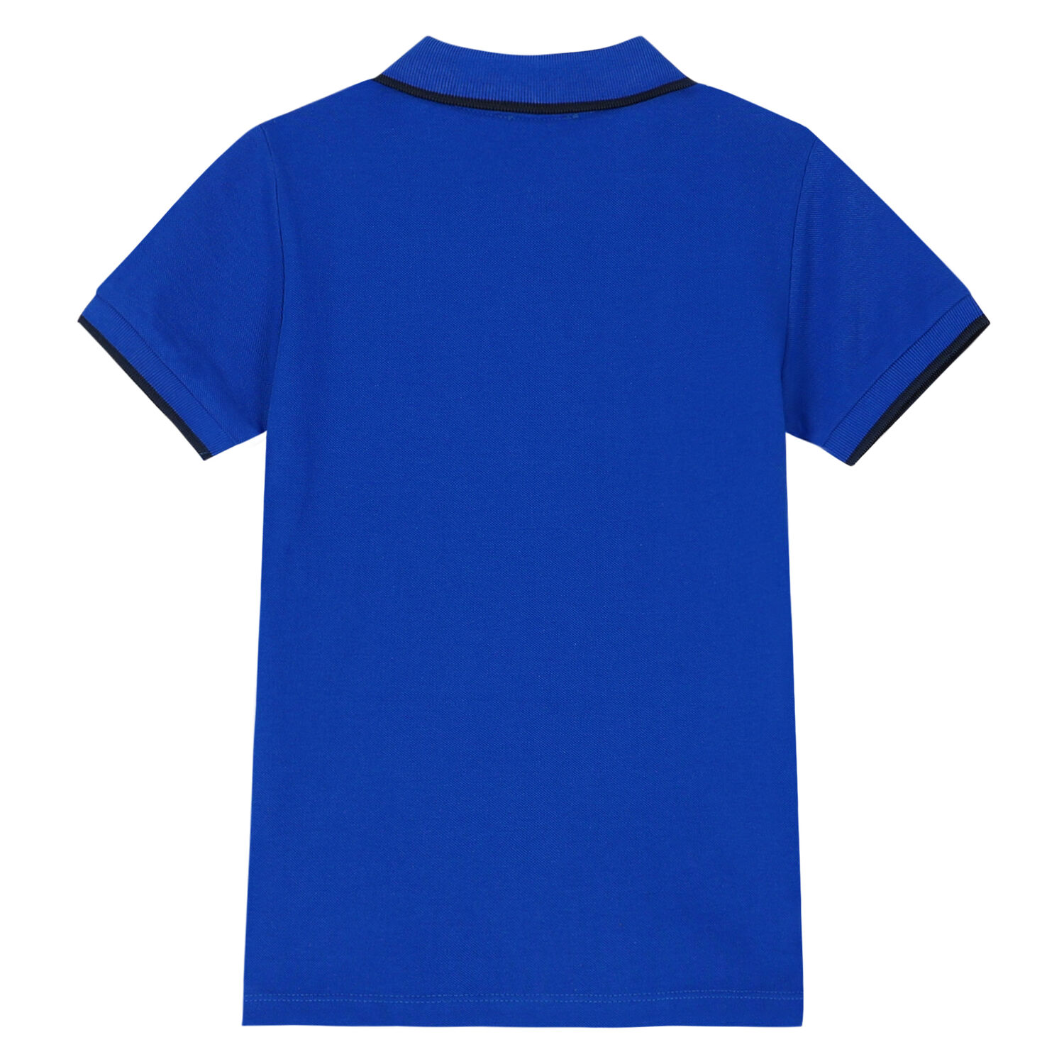 Boys Blue Logo Polo Shirt, 1, hi-res