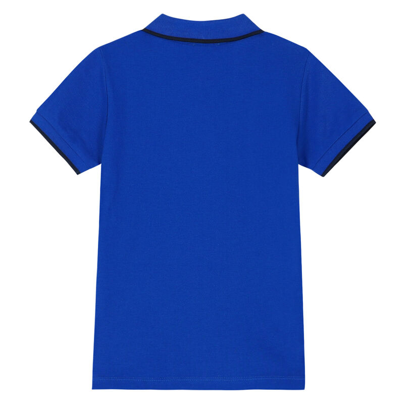 Boys Blue Logo Polo Shirt, 1, hi-res image number null