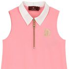 Girls Pink & Gold Logo Dress, 3, hi-res