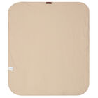 White & Beige Logo Baby Blanket, 1, hi-res
