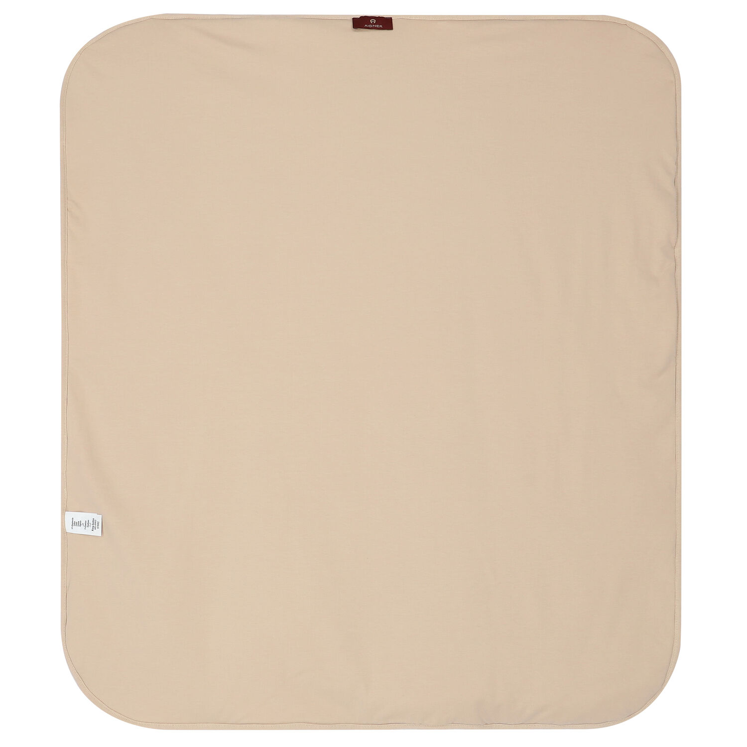White & Beige Logo Baby Blanket, 1, hi-res