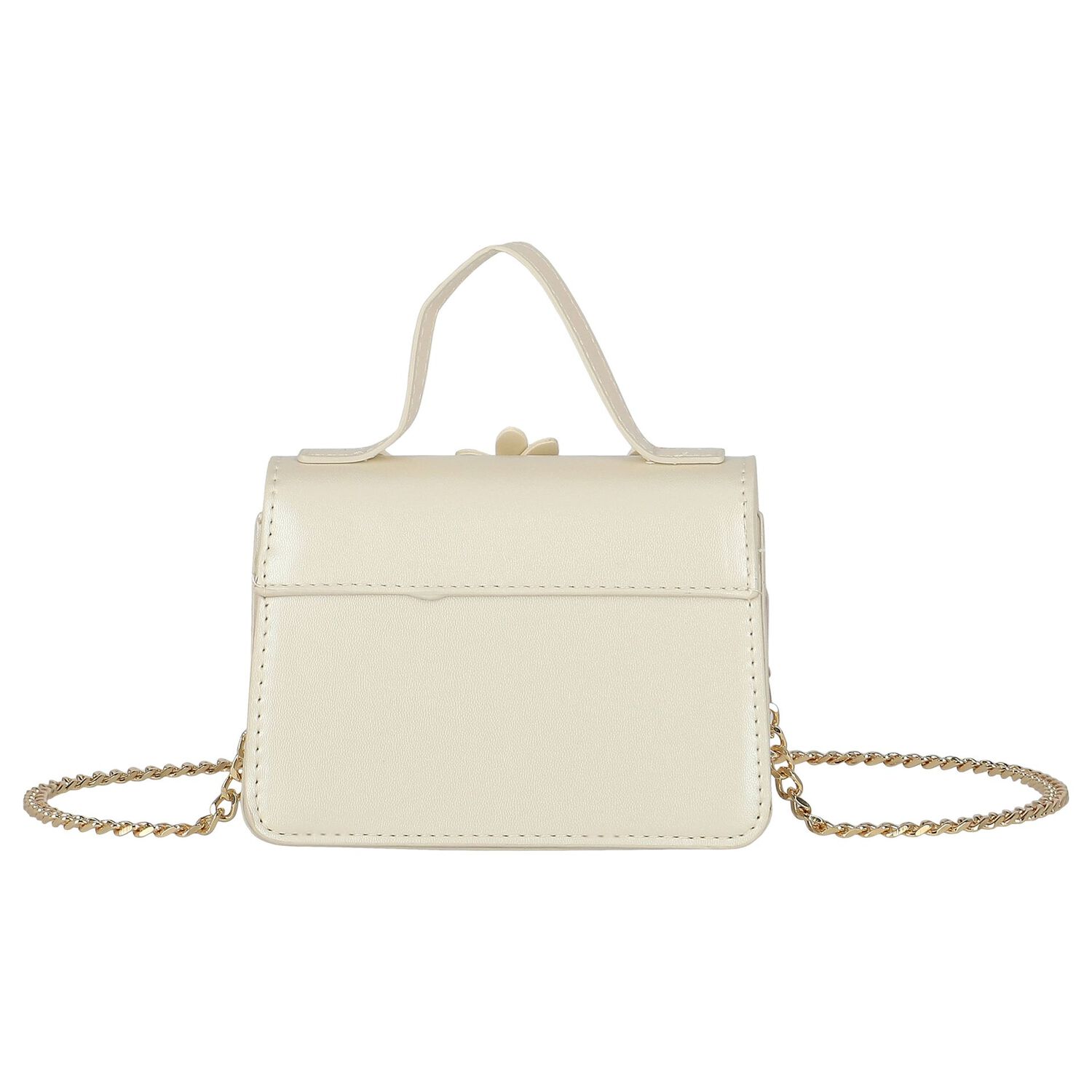 Girls Ivory Flowers Bag, 1, hi-res
