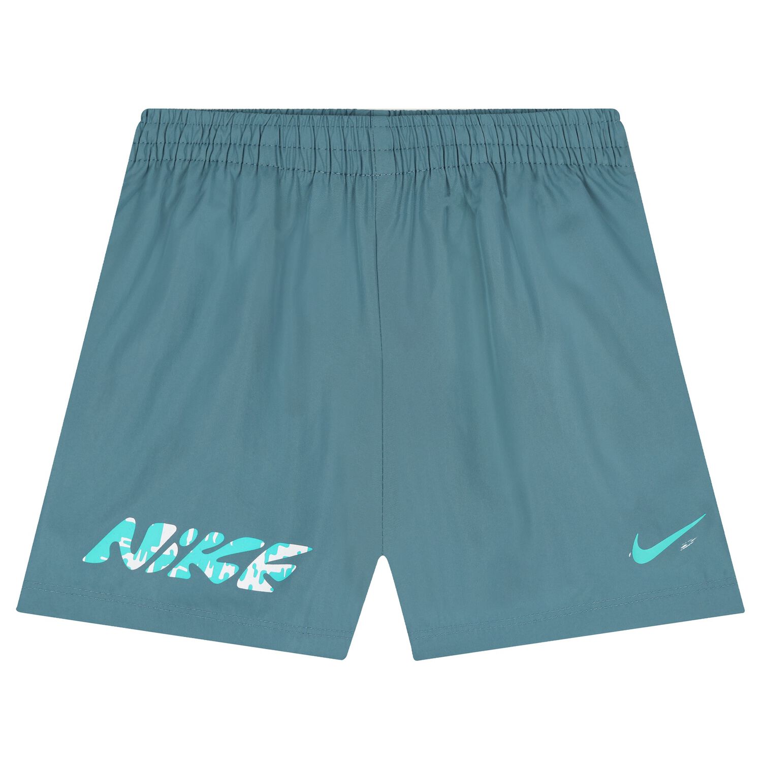 Boys Blue Logo Shorts, 1, hi-res