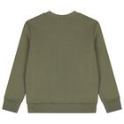 Boys Green Polo Bear Sweatshirt, 1, hi-res