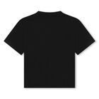 Boys Black Logo T-Shirt, 1, hi-res
