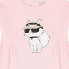 Girls Pink Choupette Dress, 1, hi-res