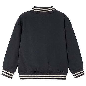 Boys Grey Varsity Jacket