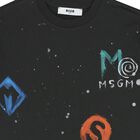 Boys Black Logo T-Shirt, 1, hi-res