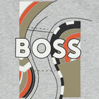 Younger Boys Grey Logo T-Shirt, 1, hi-res