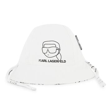 Baby Boys White Logo Reversible Logo Hat