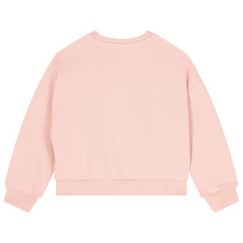 Girls Pink Boke Flower Sweatshirt