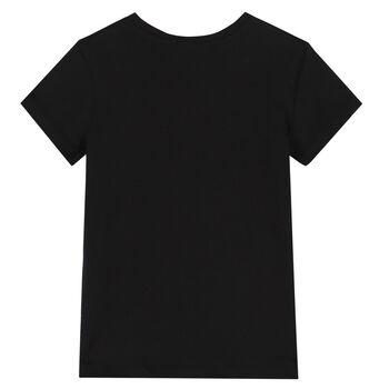Girls Black Logo T-Shirt