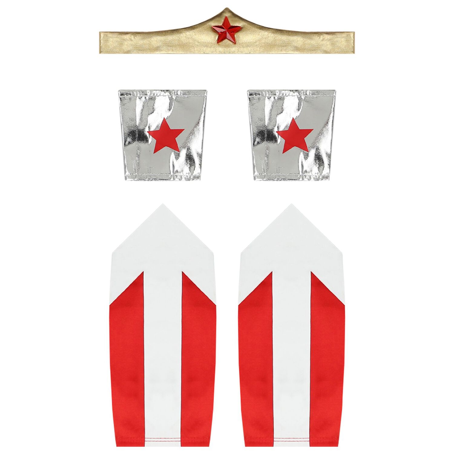 Girls Red & Blue Wonder Woman Costume, 1, hi-res