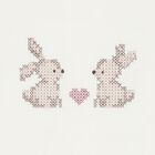 Baby Girls Pink & Ivory Bunny Tracksuit Set ( 3 Piece ), 1, hi-res