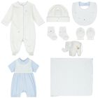 Baby Boys White & Blue Logo Gift Set, 1, hi-res