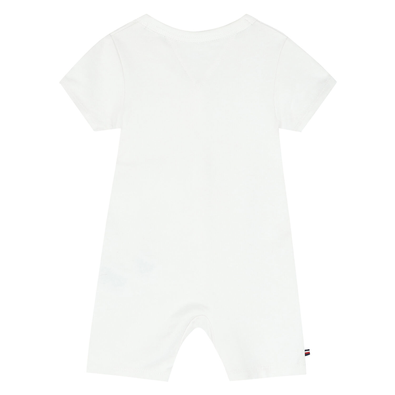 Baby Boys White Logo Romper, 2, hi-res