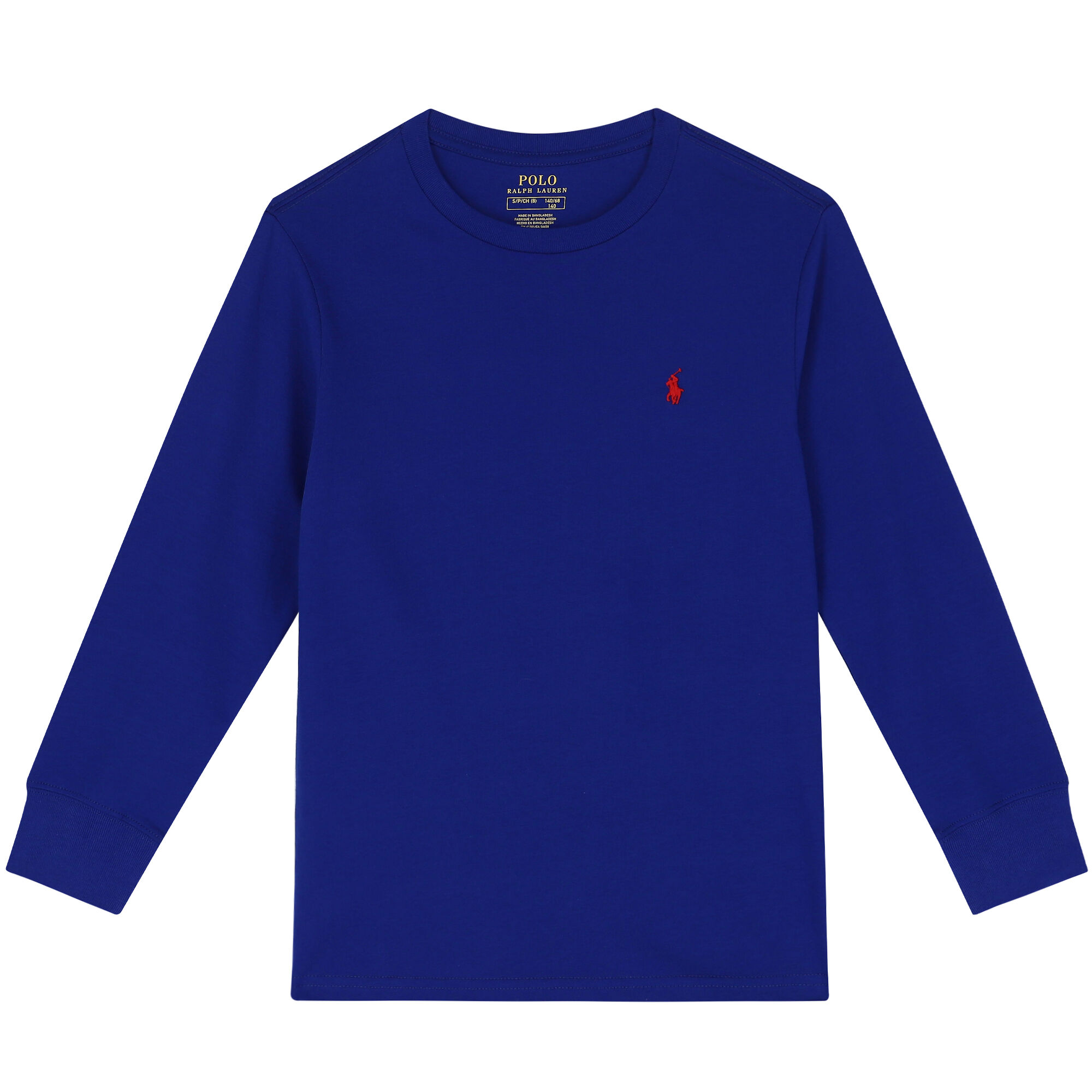 Ralph Lauren Boys Blue Logo Long Sleeve Top Junior Couture UK