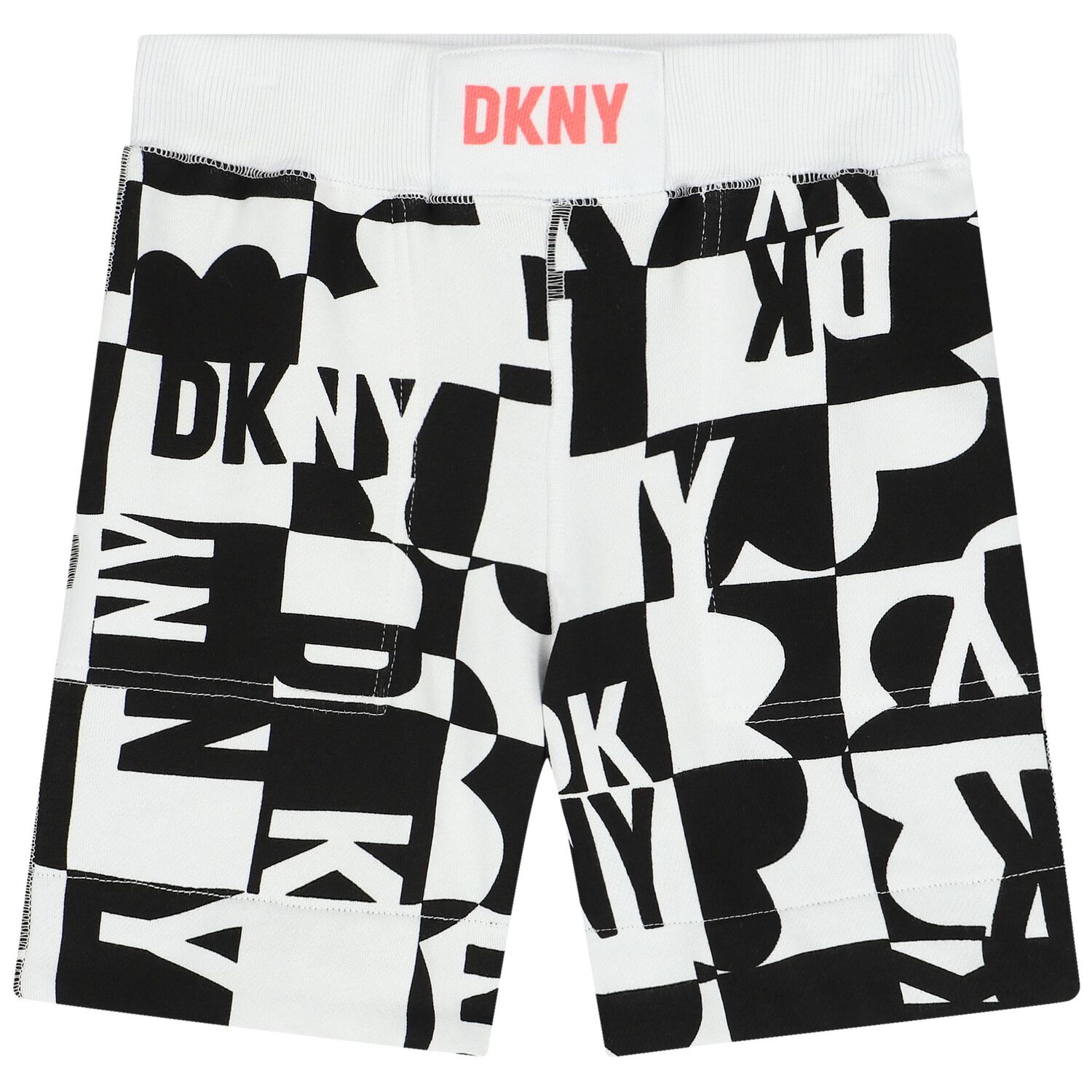 White & Black Logo Reversible Shorts, 1, hi-res